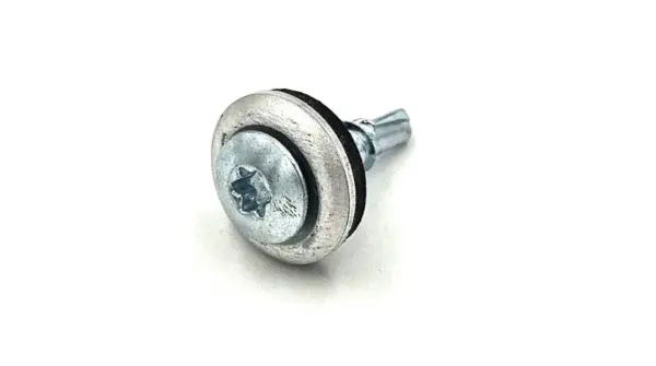 Lencsefejű 4,8x19 mm-es önfúró fűzőcsavar alu-EPDM alátéttel festett (250 db)