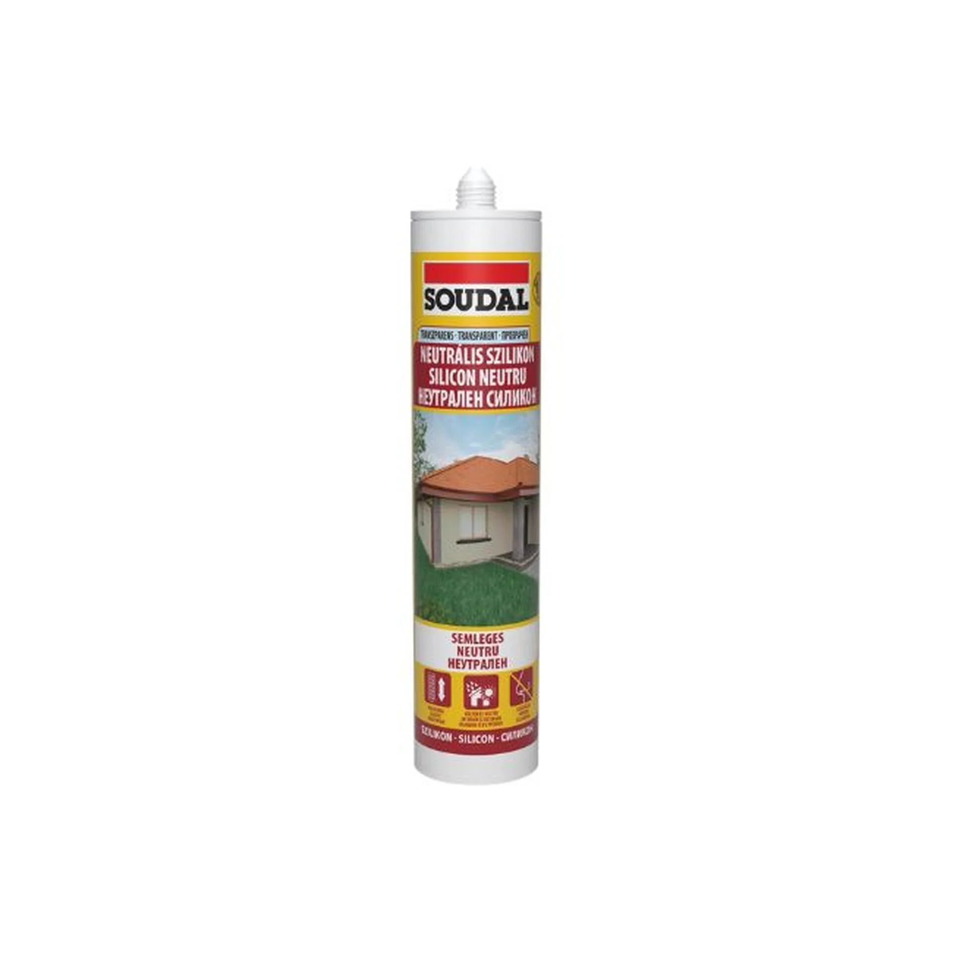 Neutrális szilikon transzparens 280ml Soudal