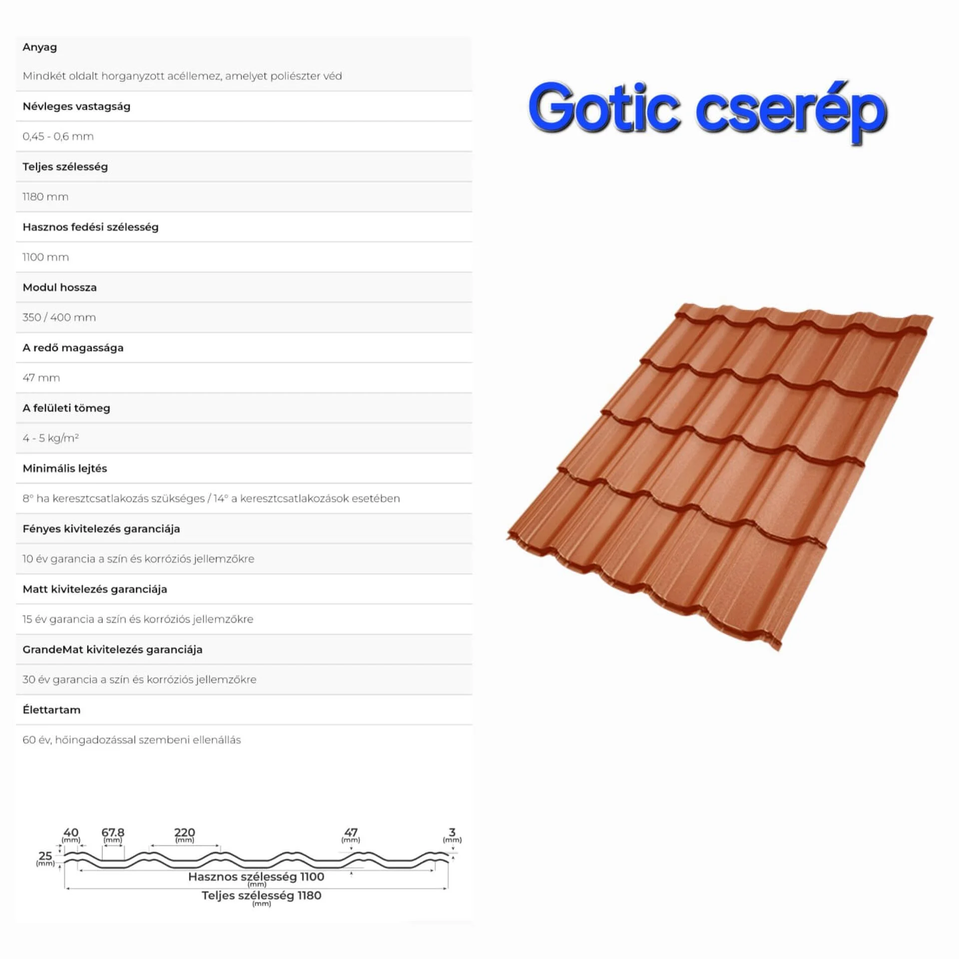 Gotic cserepeslemez